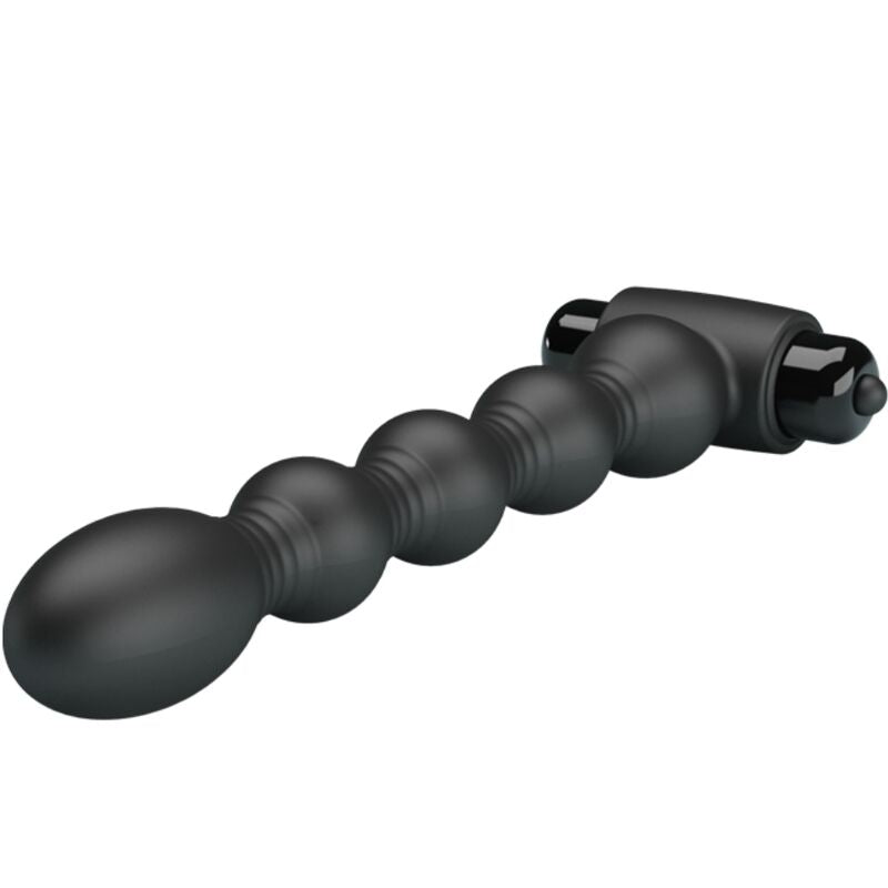 PRETTY LOVE - LYNN SILICONE ANAL PLUG 10 VIBRAZIONI NERO - PRETTY LOVE | Lingerie Harness Boutique