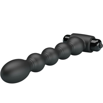 PRETTY LOVE - LYNN SILICONE ANAL PLUG 10 VIBRAZIONI NERO - PRETTY LOVE | Lingerie Harness Boutique