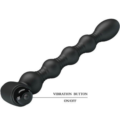 PRETTY LOVE - LYNN SILICONE ANAL PLUG 10 VIBRAZIONI NERO - PRETTY LOVE | Lingerie Harness Boutique