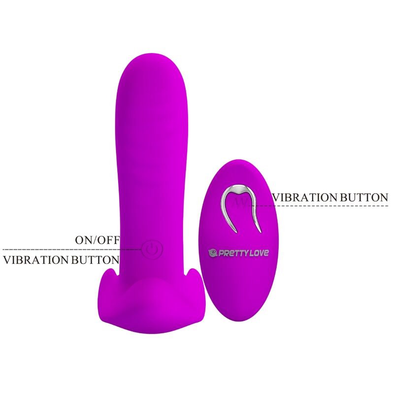 PRETTY LOVE - MASSAGGIATORE E VIBRATORE 12 VIBRAZIONI TELECOMANDO VIOLA - PRETTY LOVE | Lingerie Harness Boutique