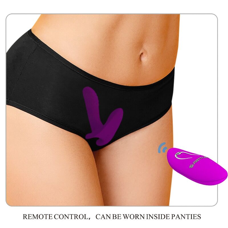 PRETTY LOVE - MASSAGGIATORE E VIBRATORE 12 VIBRAZIONI TELECOMANDO VIOLA - PRETTY LOVE | Lingerie Harness Boutique