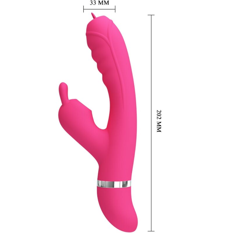 PRETTY LOVE - VIBRATORE MULTIFUNZIONE CONIGLIO PHOENIX ROSA - PRETTY LOVE | Lingerie Harness Boutique