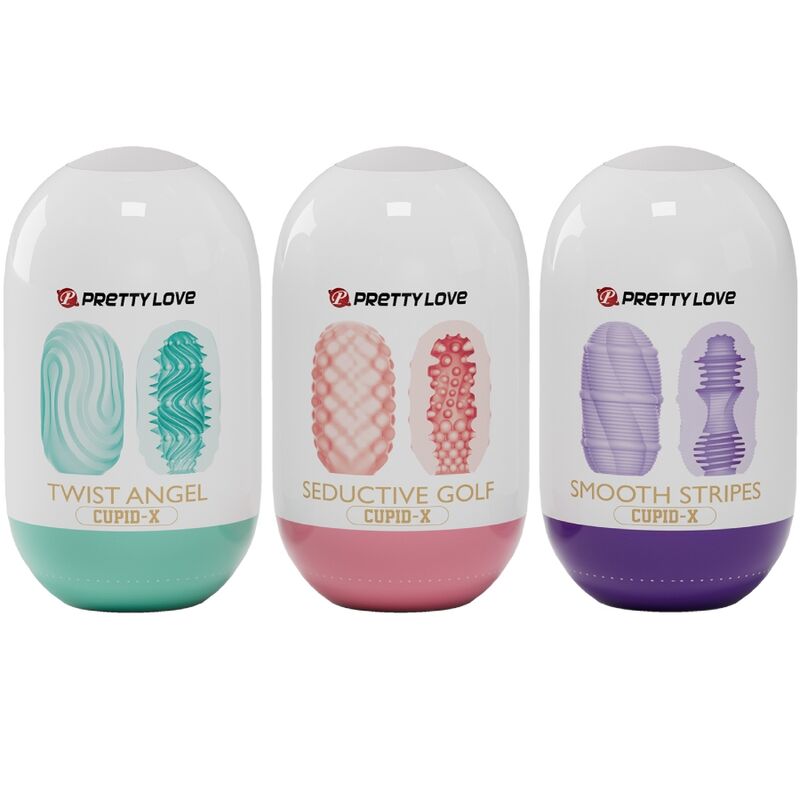 PRETTY LOVE - CUPID X 18 MASTURBATORI MASCHILI DIVERSE TEXTURE - PRETTY LOVE | Lingerie Harness Boutique