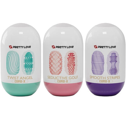 PRETTY LOVE - CUPID X 18 MASTURBATORI MASCHILI DIVERSE TEXTURE - PRETTY LOVE | Lingerie Harness Boutique