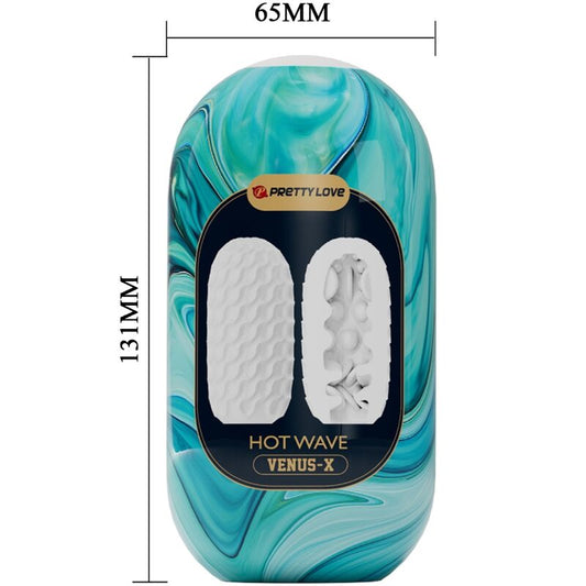 PRETTY LOVE - MASTURBATORE MASCHILE IN SILICONE HOT WAVE BIANCO - PRETTY LOVE | Lingerie Harness Boutique