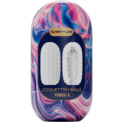 PRETTY LOVE - COQUETISH BALLS SILICONE MASTURBATORE MASCHILE BIANCO - PRETTY LOVE | Lingerie Harness Boutique