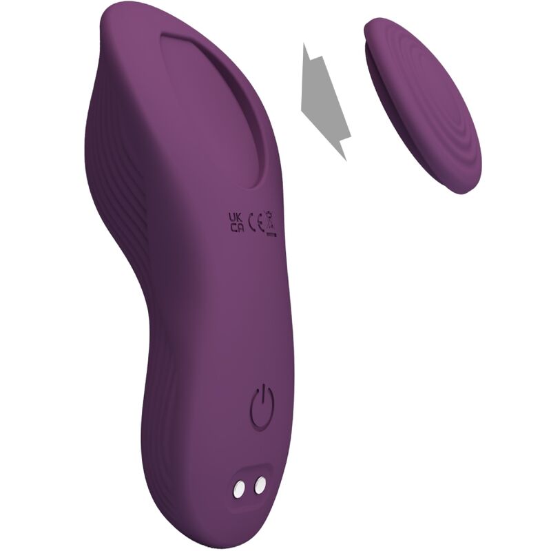 PRETTY LOVE - MANE LAY ON CLITORIDE MASSAGGIATORE 10 VIBRAZIONI TELECOMANDO VIOLA - PRETTY LOVE | Lingerie Harness Boutique
