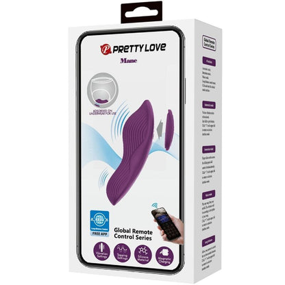 PRETTY LOVE - MANE LAY ON CLITORIDE MASSAGGIATORE 10 VIBRAZIONI TELECOMANDO VIOLA - PRETTY LOVE | Lingerie Harness Boutique