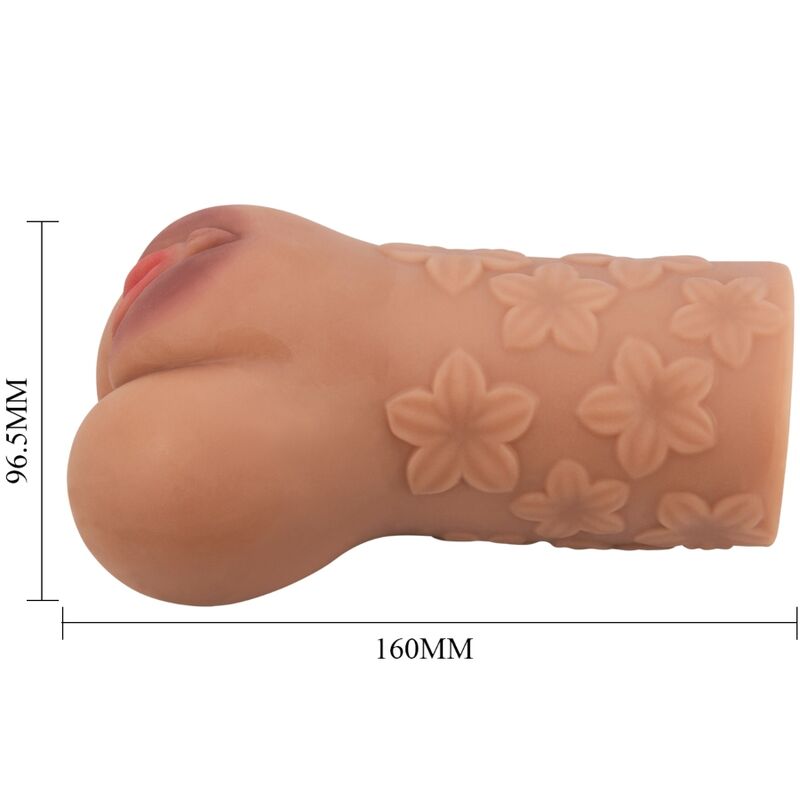 CRAZY BULL - VAGINA E ANO SCARLATTO DESIGN CON FIORI CARNE - CRAZY BULL | Lingerie Harness Boutique