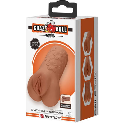 CRAZY BULL - VAGINA E ANO SCARLATTO DESIGN CON FIORI CARNE - CRAZY BULL | Lingerie Harness Boutique