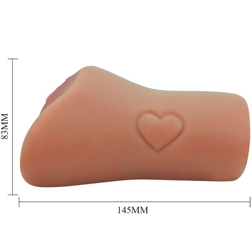 CRAZY BULL - VAGINA E ANO SCARLATTO DESIGN CON CUORE IN CARNE - CRAZY BULL | Lingerie Harness Boutique