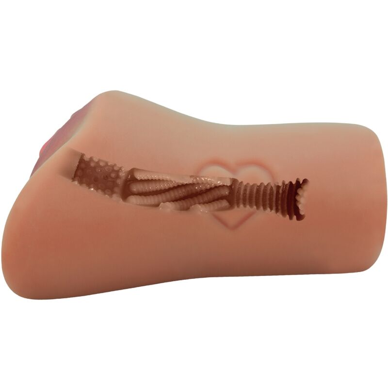 CRAZY BULL - VAGINA E ANO SCARLATTO DESIGN CON CUORE IN CARNE - CRAZY BULL | Lingerie Harness Boutique