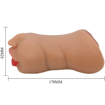 CRAZY BULL - ZOEY DOPPIO MASTURBATORE BOCCA E VAGINA CARNE - CRAZY BULL | Lingerie Harness Boutique