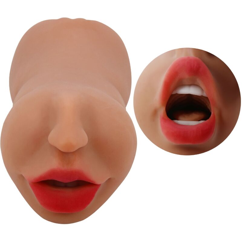 CRAZY BULL - ZOEY DOPPIO MASTURBATORE BOCCA E VAGINA CARNE - CRAZY BULL | Lingerie Harness Boutique