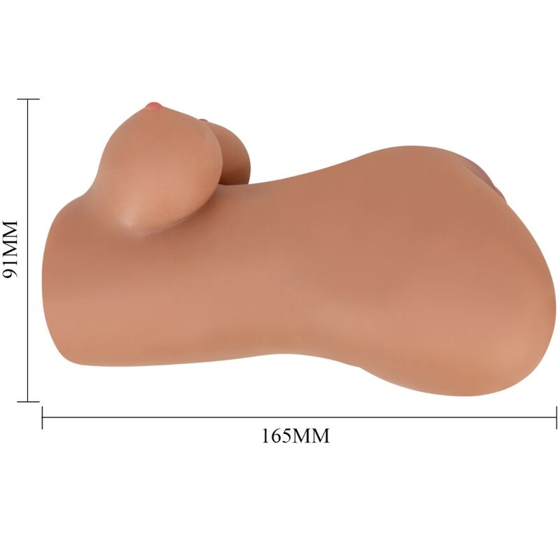 CRAZY BULL - HANNAH DOPPIO MASTURBATORE VAGINA E ANO REALISTICO MULATTO - CRAZY BULL | Lingerie Harness Boutique