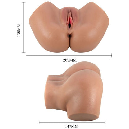 CRAZY BULL - VIBRATORE HAILEY CON VAGINA REALISTICA E CONTROLLO ANO REMOTO - CRAZY BULL | Lingerie Harness Boutique