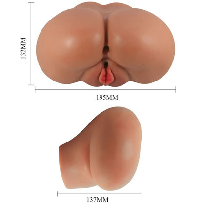 CRAZY BULL - VIBRATORE LUNA CON VAGINA REALISTICA E CONTROLLO ANO REMOTO - CRAZY BULL | Lingerie Harness Boutique