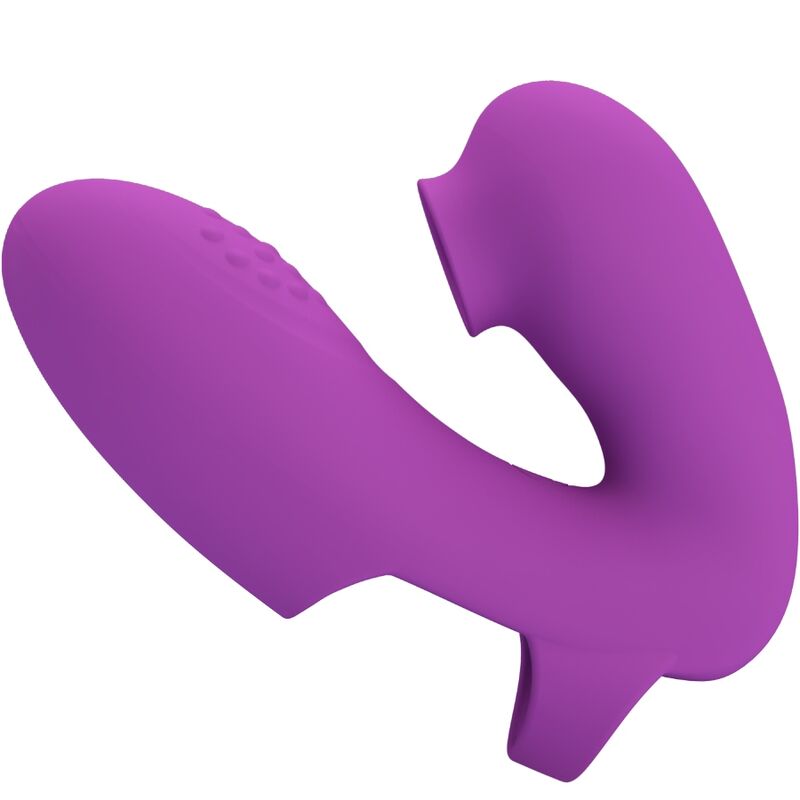 PRETTY LOVE - VIBRATORE DA DITA ATHENA CON STIMOLATORE CLITORIDEO VIOLA - PRETTY LOVE | Lingerie Harness Boutique