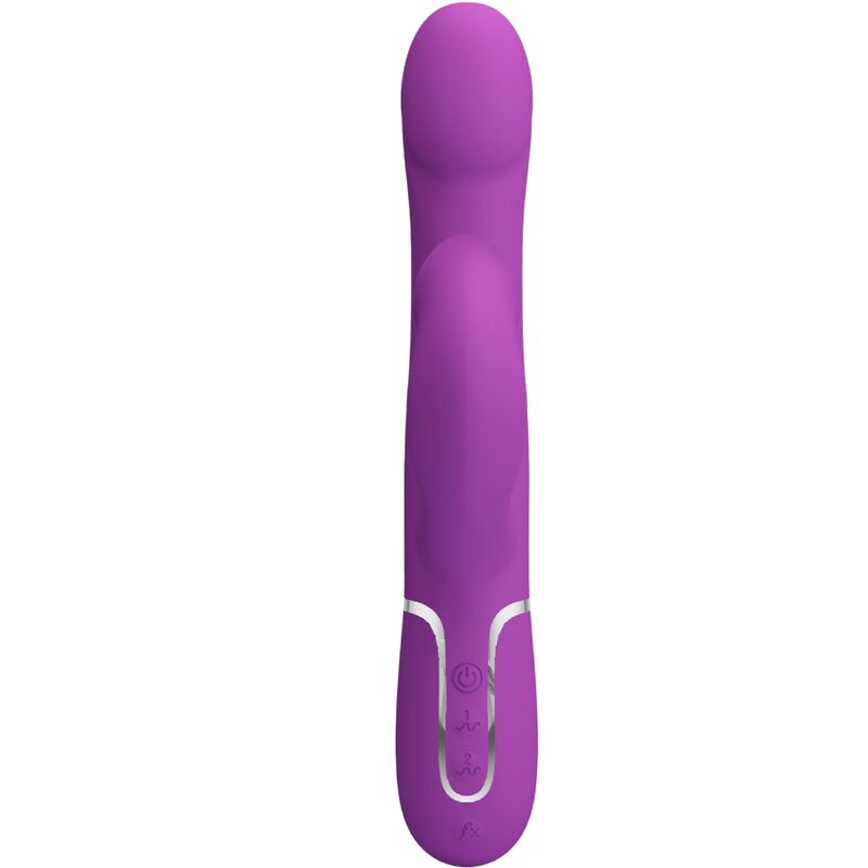 PRETTY LOVE - VIBRATORE E STIMOLATORE MULTIFUNZIONE 4 IN 1 VIOLA - PRETTY LOVE | Lingerie Harness Boutique