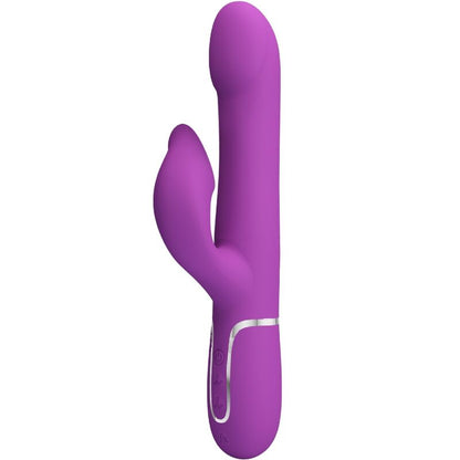PRETTY LOVE - VIBRATORE E STIMOLATORE MULTIFUNZIONE 4 IN 1 VIOLA - PRETTY LOVE | Lingerie Harness Boutique