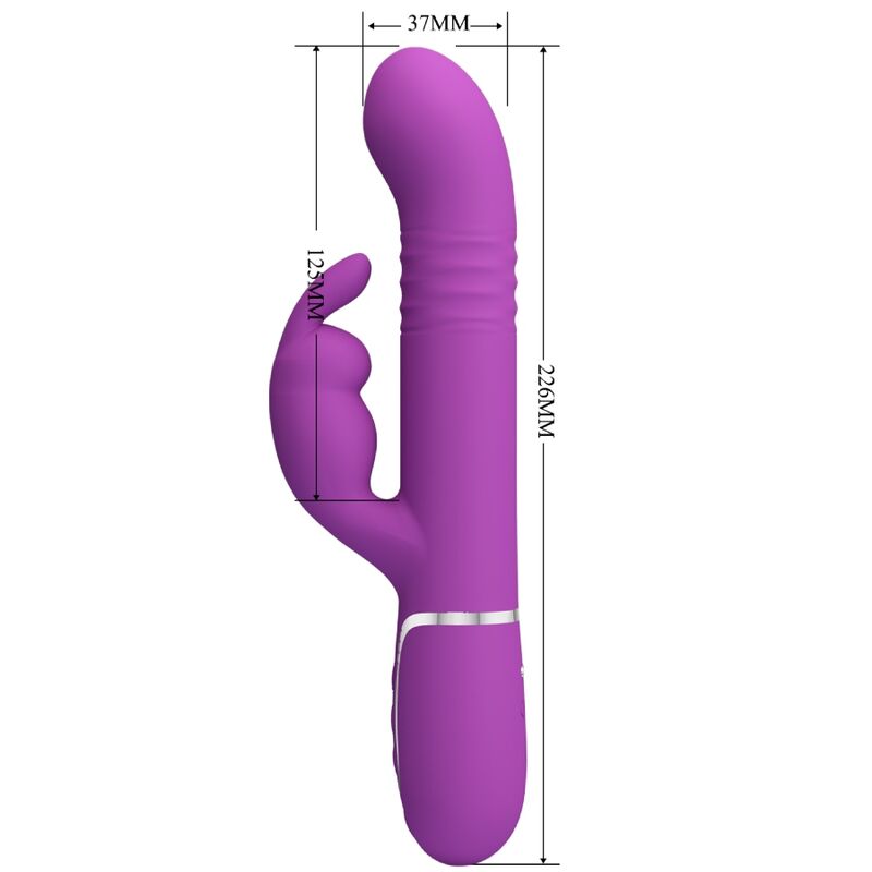 PRETTY LOVE - COALE 4 IN 1 MULTIFUNZIONE VIBRATORE CONIGLIO VIOLA - PRETTY LOVE | Lingerie Harness Boutique