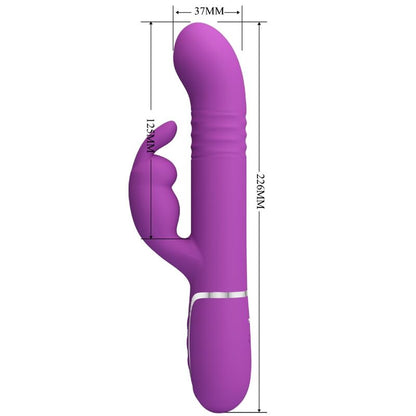 PRETTY LOVE - COALE 4 IN 1 MULTIFUNZIONE VIBRATORE CONIGLIO VIOLA - PRETTY LOVE | Lingerie Harness Boutique