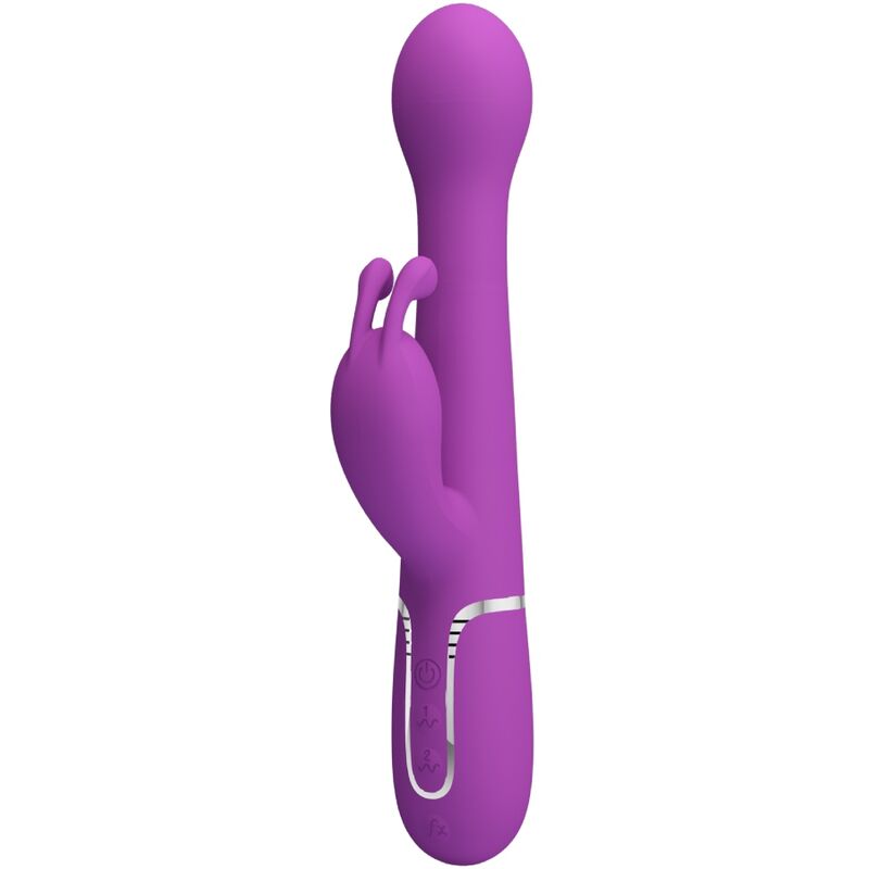 PRETTY LOVE - DEJON 3 IN 1 MULTIFUNZIONE VIBRATORE CONIGLIO VIOLA - PRETTY LOVE | Lingerie Harness Boutique