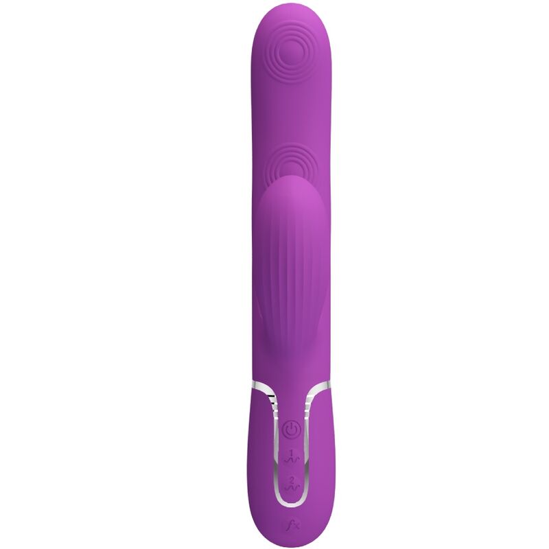 PRETTY LOVE - PERLITA 3 IN 1 VIBRATORE MULTIFUNZIONE CONIGLIO VIOLA - PRETTY LOVE | Lingerie Harness Boutique