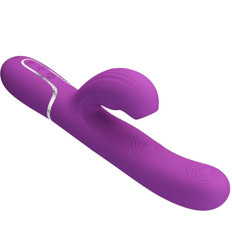 PRETTY LOVE - PERLITA 3 IN 1 VIBRATORE MULTIFUNZIONE CONIGLIO VIOLA - PRETTY LOVE | Lingerie Harness Boutique
