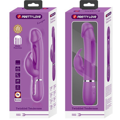 PRETTY LOVE - KAMPAS 3 IN 1 MULTIFUNZIONE VIBRATORE CONIGLIO VIOLA - PRETTY LOVE | Lingerie Harness Boutique