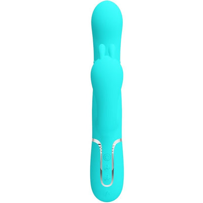 PRETTY LOVE - CAMMY 4 IN 1 MULTIFUNZIONE VIBRATORE TRIPLE RABBIT BLU - PRETTY LOVE | Lingerie Harness Boutique
