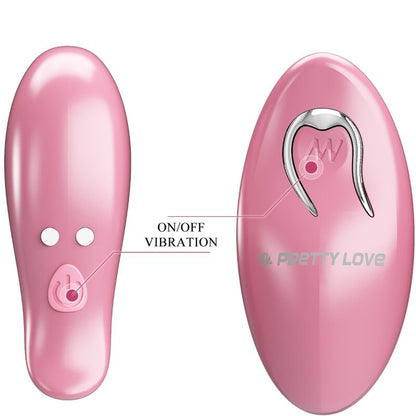 PRETTY LOVE - MORSETTI PER CAPEZZOLI CAILEY 10 VIBRAZIONI TELECOMANDO ROSA - PRETTY LOVE | Lingerie Harness Boutique