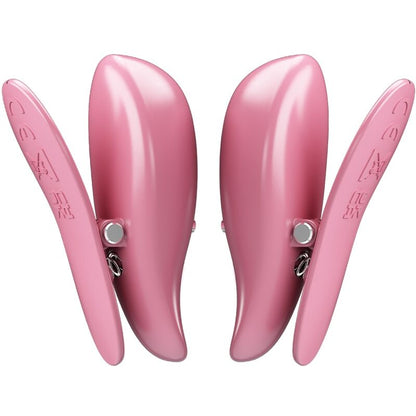 PRETTY LOVE - MORSETTI PER CAPEZZOLI CAILEY 10 VIBRAZIONI TELECOMANDO ROSA - PRETTY LOVE | Lingerie Harness Boutique