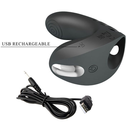 PRETTY LOVE - VIBRATORE DA DITA CAMELIA 7 VIBRAZIONI NERO - PRETTY LOVE | Lingerie Harness Boutique