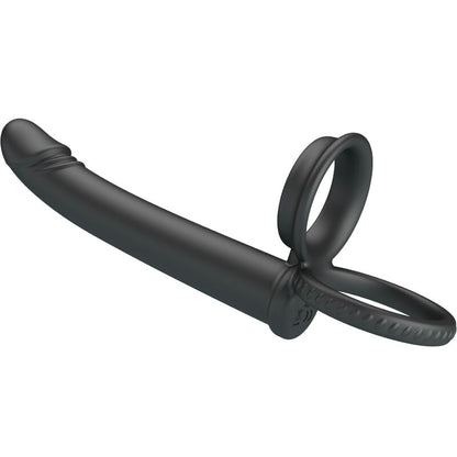 PRETTY LOVE - DILLION DOPPIA PENETRAZIONE DOPPIO ANELLO PER IL PENE NERO - PRETTY LOVE | Lingerie Harness Boutique