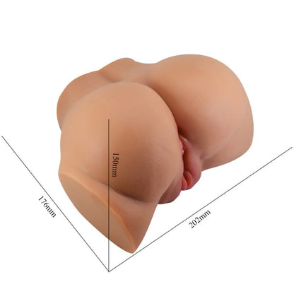 CRAZY BULL - VIBRATORE EMILIA ASS CON VAGINA E ANO REALISTICI, TELECOMANDO IN CARNE - CRAZY BULL | Lingerie Harness Boutique