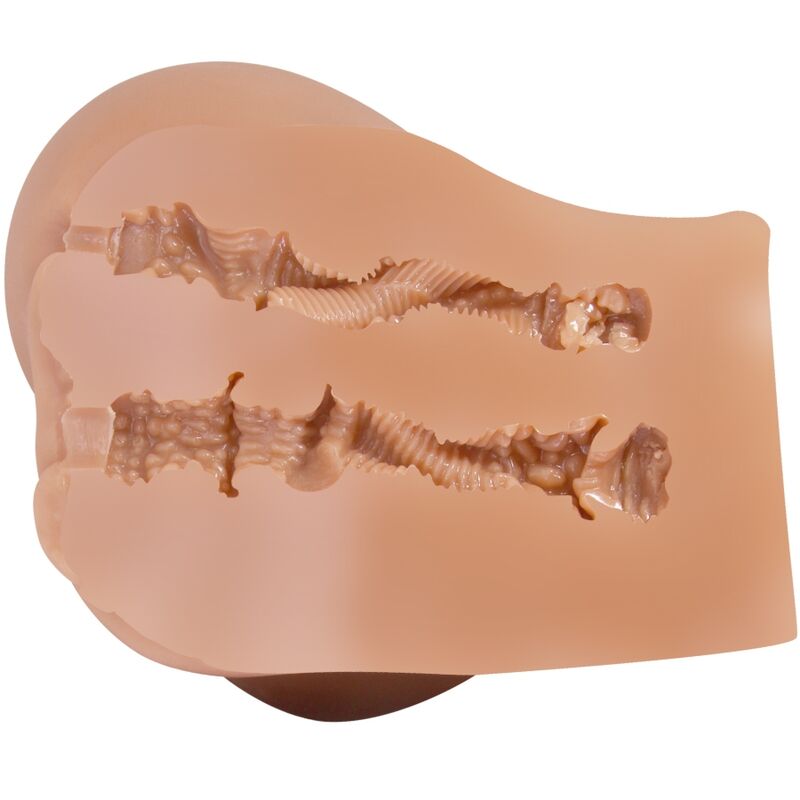 CRAZY BULL - VIBRATORE EMILIA ASS CON VAGINA E ANO REALISTICI, TELECOMANDO IN CARNE - CRAZY BULL | Lingerie Harness Boutique
