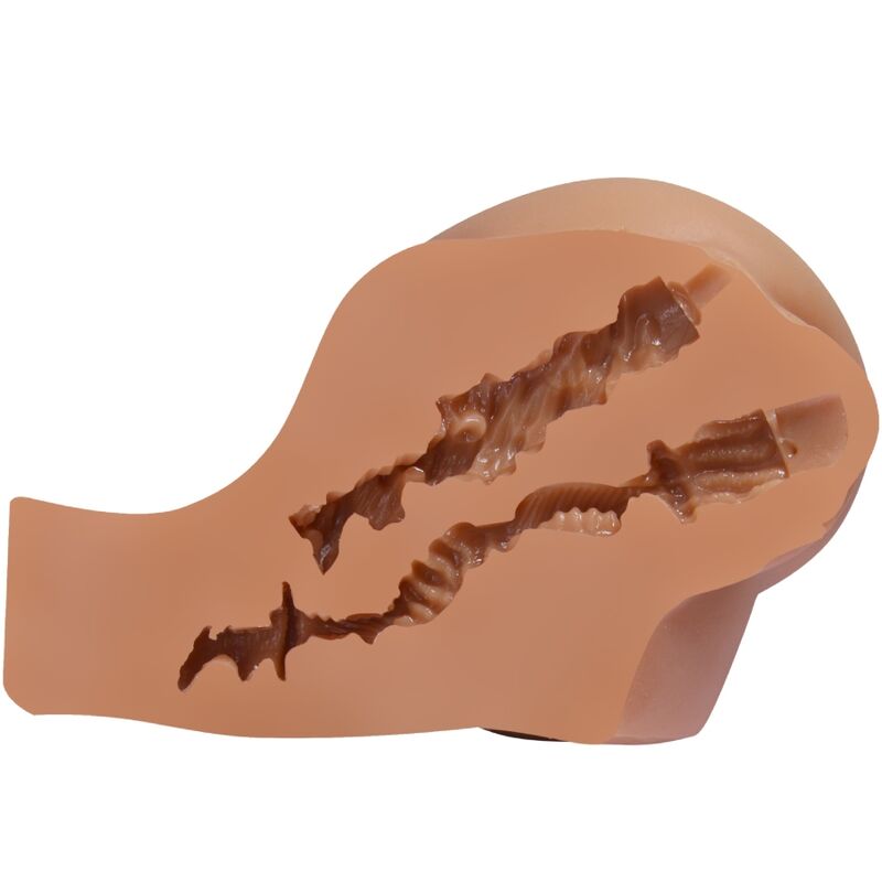 CRAZY BULL - VIBRATORE KYLIE ASS CON VAGINA E ANO REALISTICI E TELECOMANDO - CRAZY BULL | Lingerie Harness Boutique