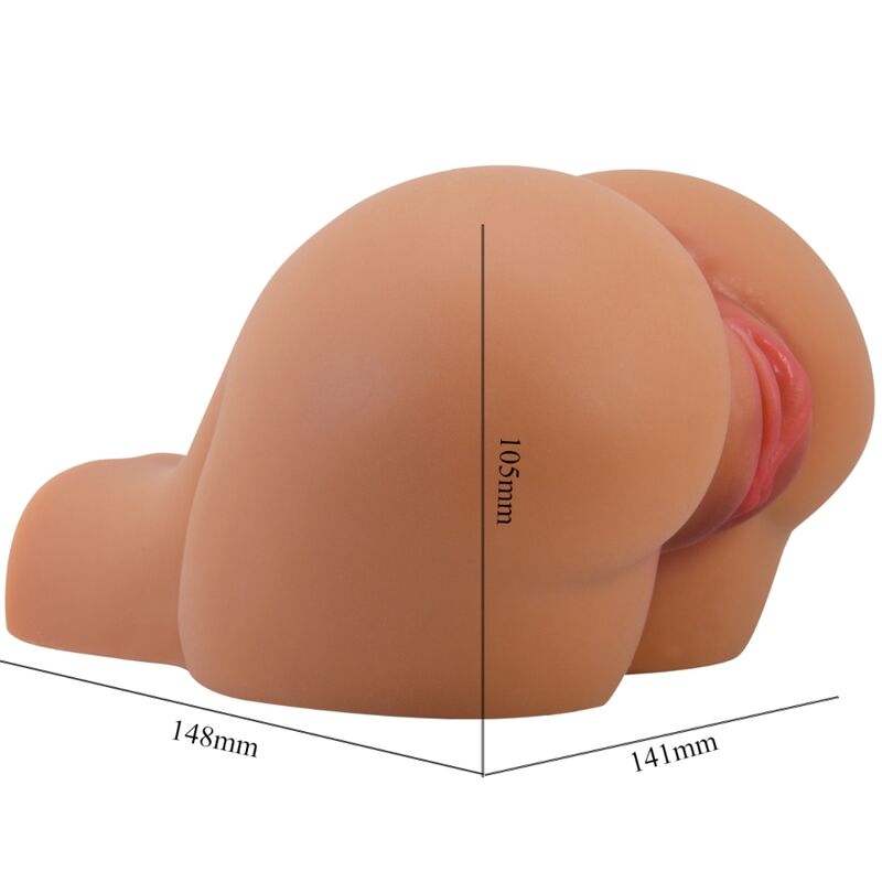 CRAZY BULL - VIBRATORE KYLIE ASS CON VAGINA E ANO REALISTICI E TELECOMANDO - CRAZY BULL | Lingerie Harness Boutique