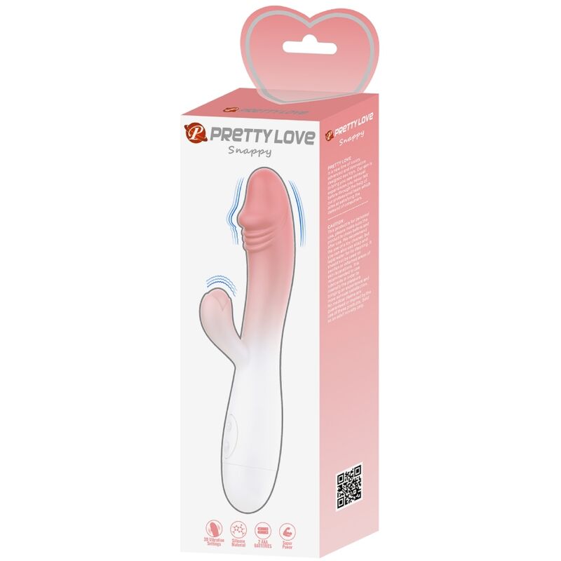 PRETTY LOVE - SNAPPY RABBIT VIBRATORE 30 VIBRAZIONI ROSA - PRETTY LOVE | Lingerie Harness Boutique