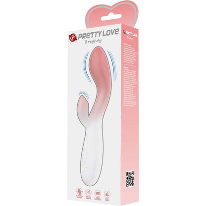 PRETTY LOVE - VIBRATORE PUNTO G LUMINOSO + STIMOLATORE CLITORIDEO 30 VIBRAZIONI ROSA - PRETTY LOVE | Lingerie Harness Boutique