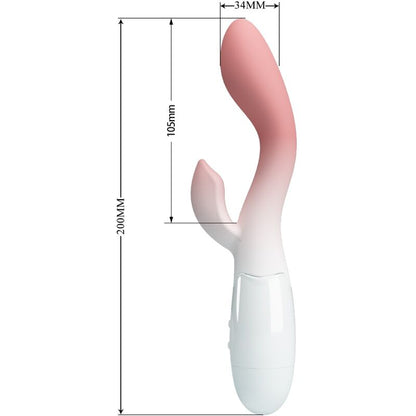 PRETTY LOVE - VIBRATORE PUNTO G LUMINOSO + STIMOLATORE CLITORIDEO 30 VIBRAZIONI ROSA - PRETTY LOVE | Lingerie Harness Boutique