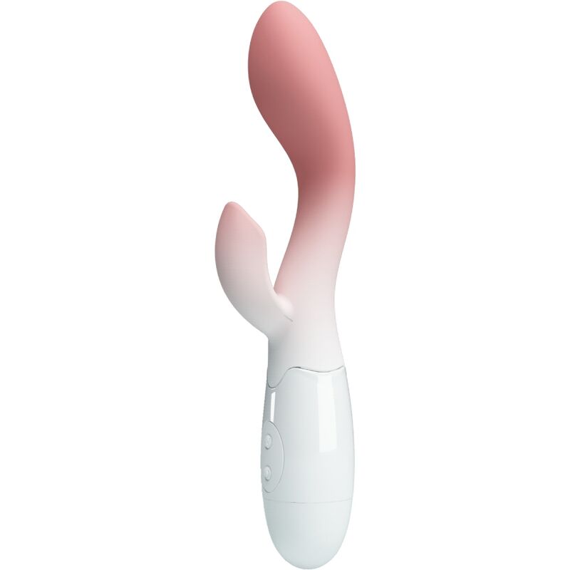 PRETTY LOVE - VIBRATORE PUNTO G LUMINOSO + STIMOLATORE CLITORIDEO 30 VIBRAZIONI ROSA - PRETTY LOVE | Lingerie Harness Boutique