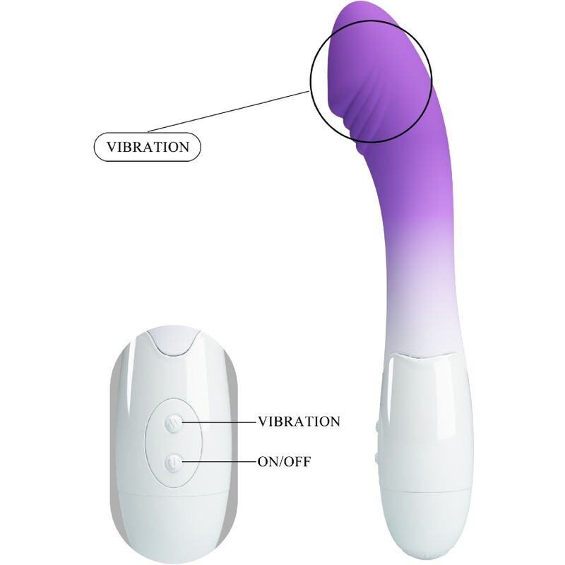 PRETTY LOVE - VIBRATORE ELEMENTAL G-SPOT 30 VIBRAZIONI VIOLA - PRETTY LOVE | Lingerie Harness Boutique
