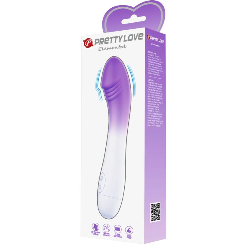 PRETTY LOVE - VIBRATORE ELEMENTAL G-SPOT 30 VIBRAZIONI VIOLA - PRETTY LOVE | Lingerie Harness Boutique