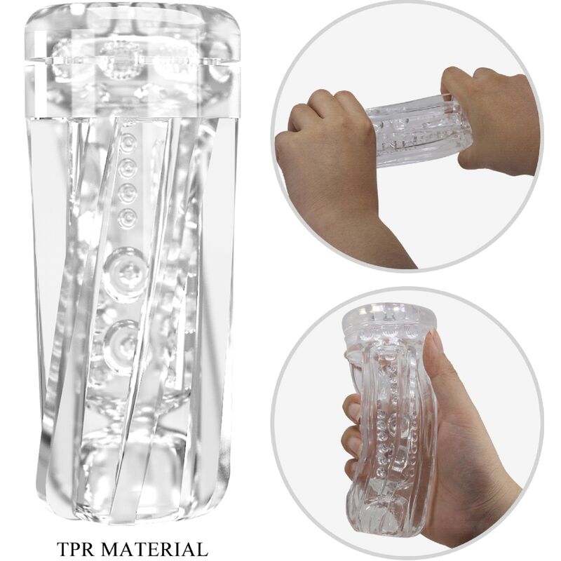 PRETTY LOVE - TAMARA MASTURBATORE MASCHILE VIBRATORE MULTI-VELOCITÀ NERO - PRETTY LOVE | Lingerie Harness Boutique