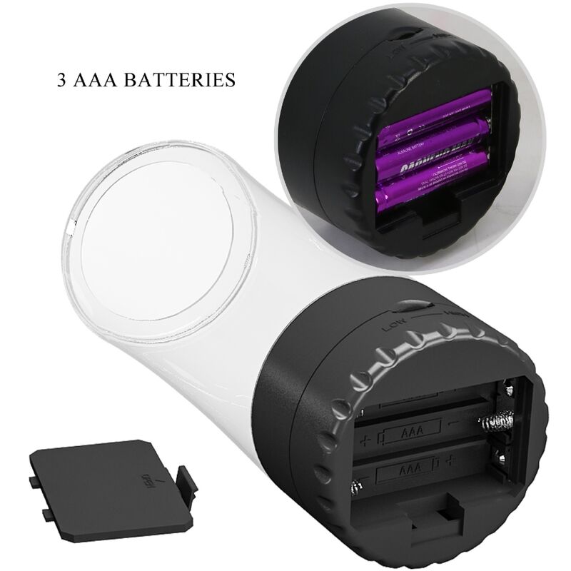 PRETTY LOVE - TAMARA MASTURBATORE MASCHILE VIBRATORE MULTI-VELOCITÀ NERO - PRETTY LOVE | Lingerie Harness Boutique