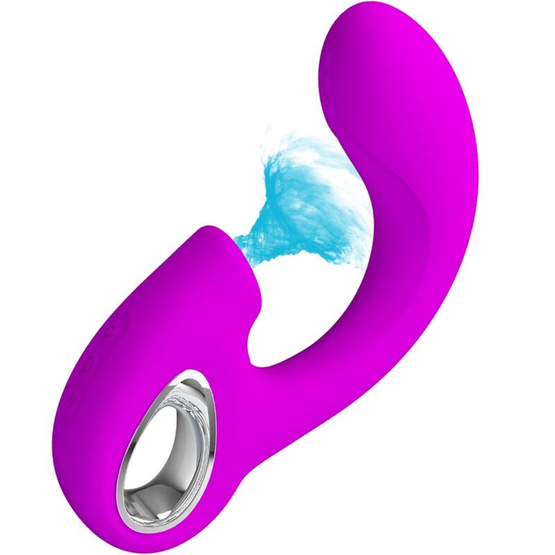 PRETTY LOVE - SIBEL SIBEL VIBRATORE PUNTO G + STIMOLATORE CLITORIDEO 10 VIBRAZIONI VIOLA - PRETTY LOVE | Lingerie Harness Boutique