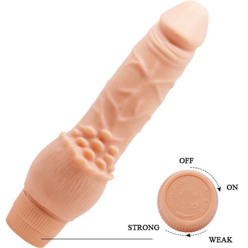 BAILE - BARBARA VIBRATORE REALISTICO 19,5 CM CARNE - BAILE | Lingerie Harness Boutique
