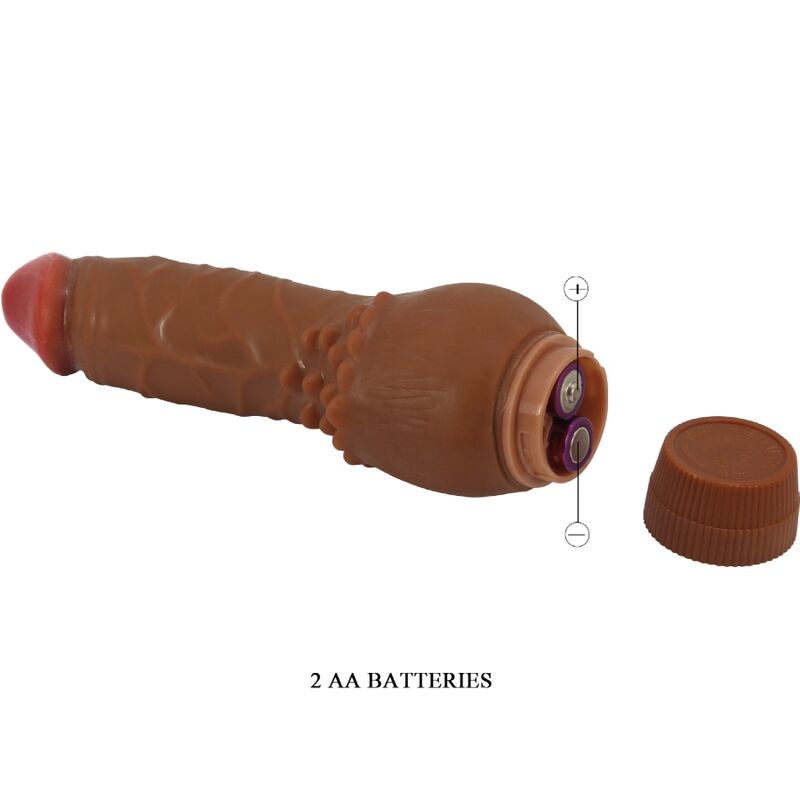 BAILE - BARBARA VIBRATORE REALISTICO 19,5 CM MULATTO - BAILE | Lingerie Harness Boutique